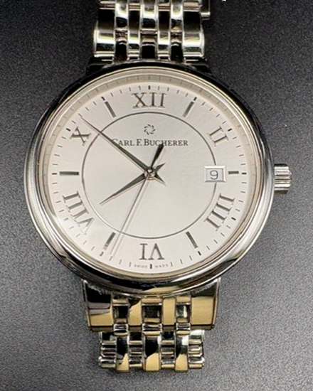 No Reserve - Carl F. Bucherer Adamavi 39MM White Dial Steel Bracelet (00.10314.08.15.21)