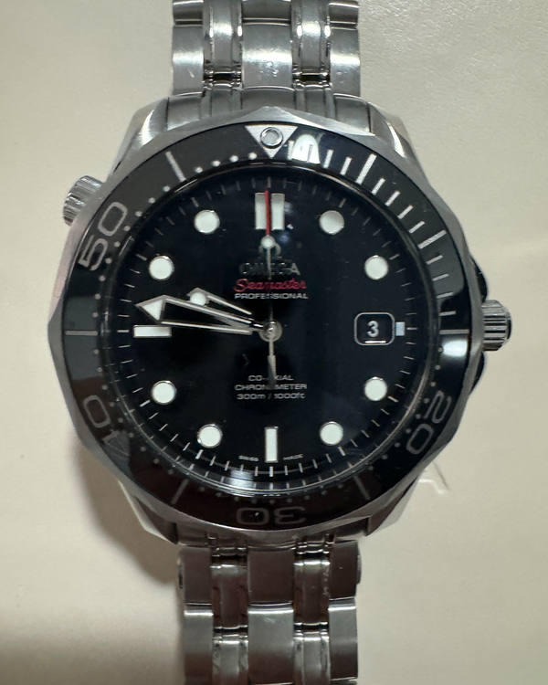 2014 Omega Seamaster Diver 300M 41MM Black Dial Steel Bracelet (212.30.41.20.01.003)