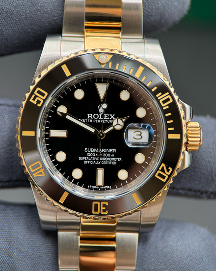 Rolex Submariner Date 40MM Black Dial Two-Tone Oyster Bracelet (116613LN)