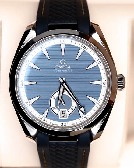 2022 Omega Seamaster Aqua Terra 150M 41MM Blue Dial Rubber Strap (220.12.41.21.03.005)