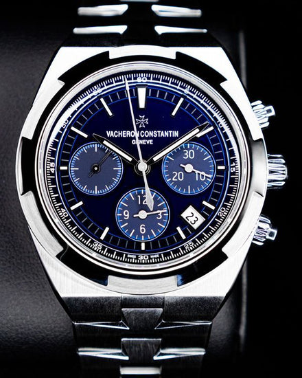 2020 Vacheron Constantin Overseas Chronograph 42.5MM Blue Dial Steel Bracelet (5500V/110A-B148)