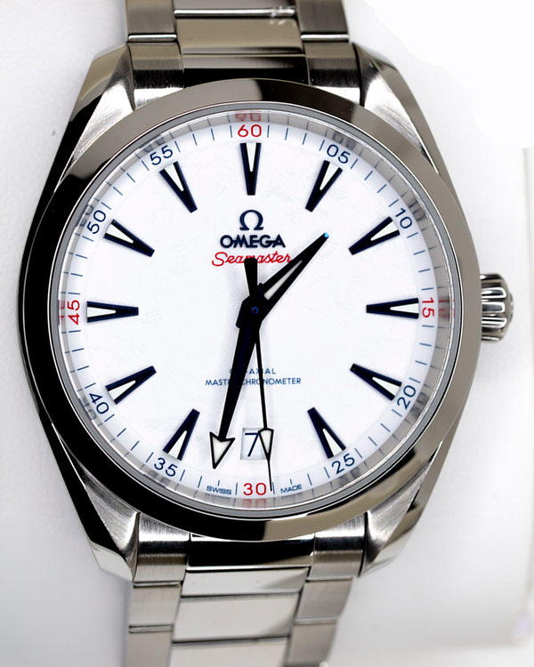 2022 Omega Seamaster Aqua Terra "Beijing 2022" 41MM White Dial Steel Bracelet(522.10.41.21.04.001)