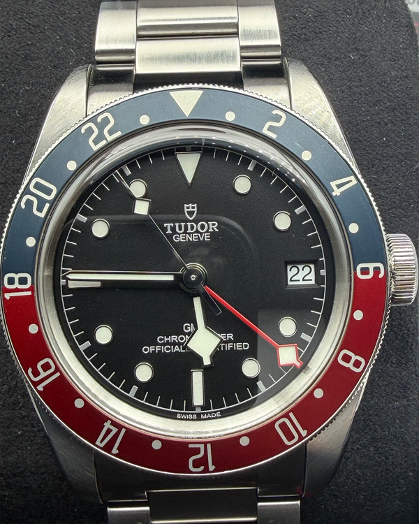 Tudor Black Bay GMT “Pepsi” 41MM Black Dial Steel Bracelet (79830RB)