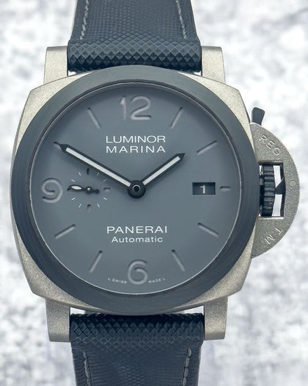2022 Panerai Luminor Marina TuttoGrigio 44MM Grey Dial Textile Strap (PAM01662)