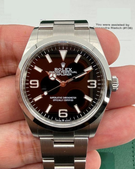 No Reserve - 2026 Rolex Explorer 36MM Black Dial Oyster Bracelet (124270)