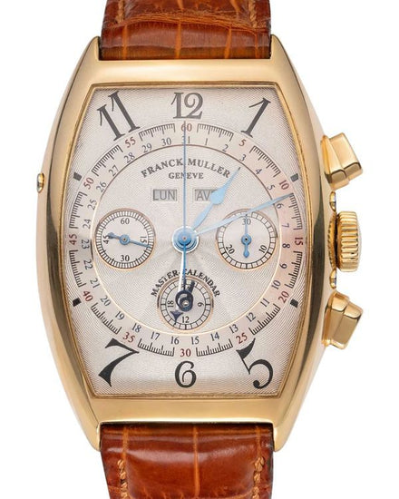 Franck Muller Master Calendar 34MM Silver Dial Leather Strap (6850 CC MC)