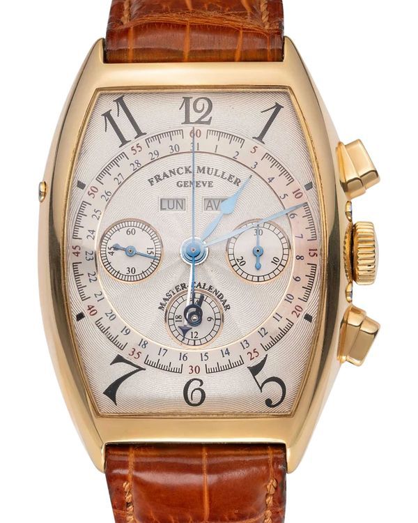Franck Muller Master Calendar 34MM Silver Dial Leather Strap (6850 CC MC)