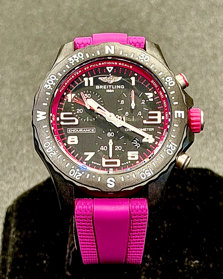 2026 Breitling Endurance Pro 38MM Quartz Black Dial Rubber Strap (X83310)