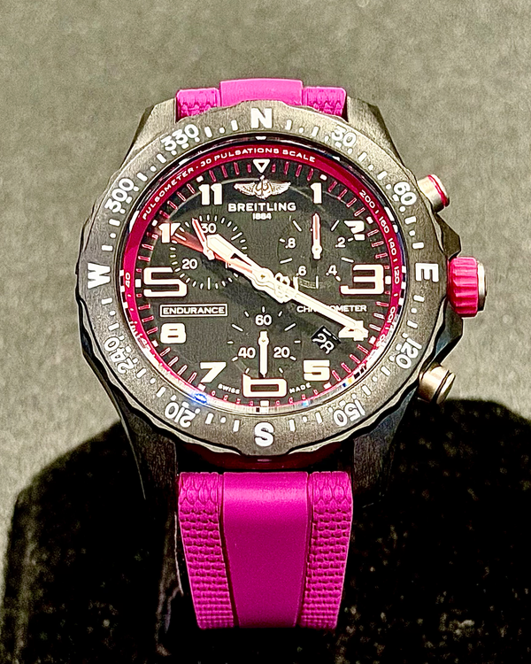 2026 Breitling Endurance Pro 38MM Quartz Black Dial Rubber Strap (X83310)
