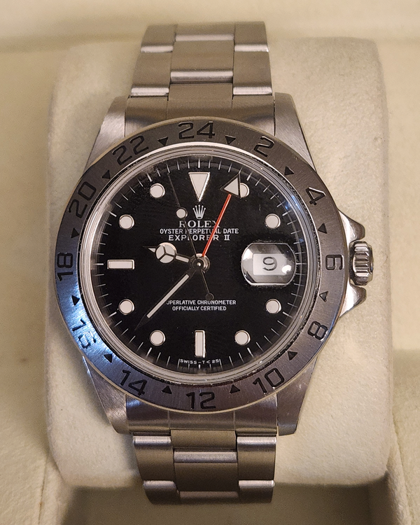 1995 Rolex Explorer II 40MM Black Dial Oyster Bracelet (16570)