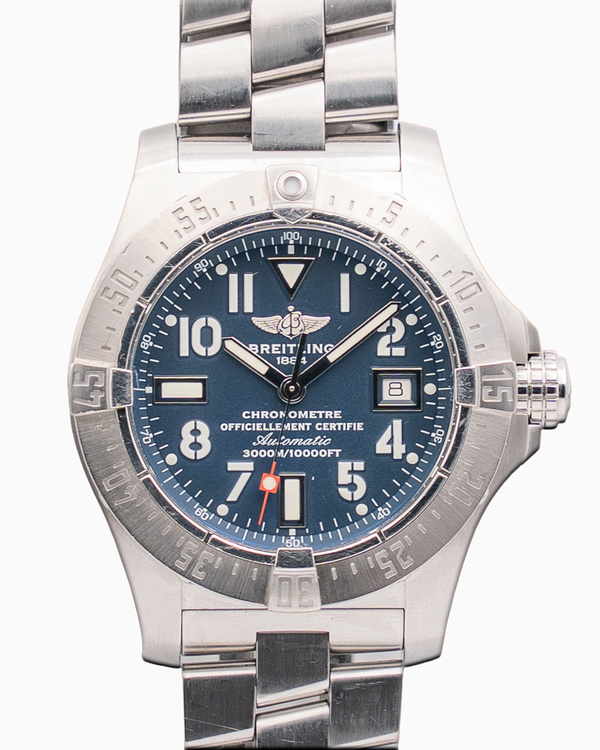 Breitling Avenger 44MM Blue Dial Steel Bracelet (A1733010-C756)