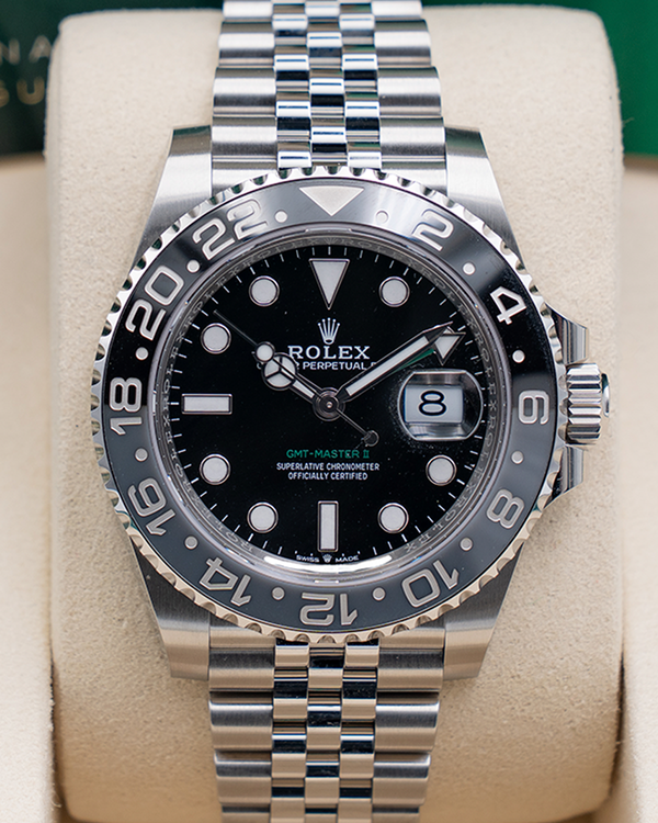 2026 Rolex GMT-Master II "Bruce Wayne" 40MM Black Dial Jubilee Bracelet (126710GRNR)