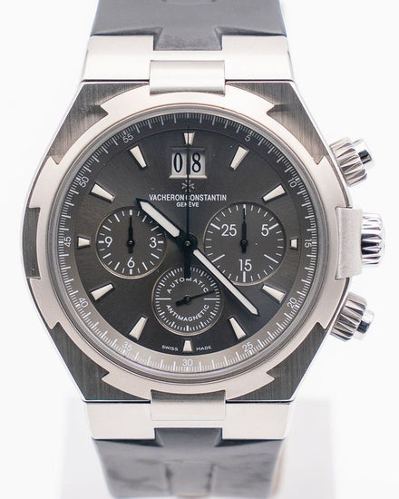2014 Vacheron Constantin Overseas Chronograph 42MM Black Dial Rubber Strap (49150)