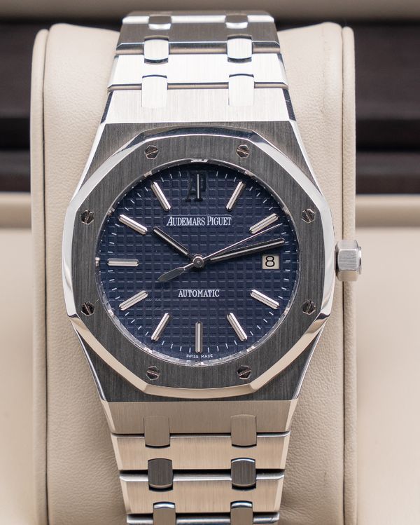 2010 Audemars Piguet Royal Oak 39MM Blue Dial Steel Bracelet (15300ST.OO.1220ST.02)