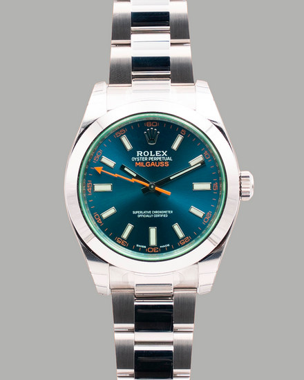 2022 Rolex Milgauss 40MM Blue Dial Oyster Bracelet (116400GV)