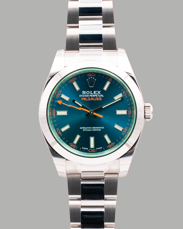2022 Rolex Milgauss 40MM Blue Dial Oyster Bracelet (116400GV)