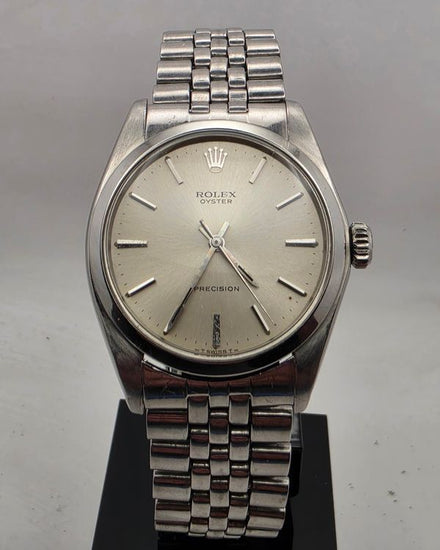 1972 Rolex Oyster Precision 34MM Silver Dial Steel Bracelet (6426)