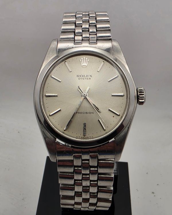 1972 Rolex Oyster Precision 34MM Silver Dial Steel Bracelet (6426)