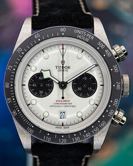 2025 Tudor Black Bay Chrono "Panda" 41MM White Dial Leather Strap (79360N)