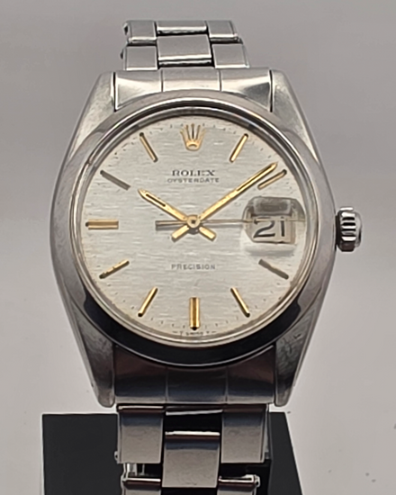 1968 Rolex Oyster Precision Date 34MM Silver Dial Oyster Bracelet (6694)