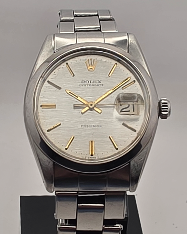 1968 Rolex Oyster Precision Date 34MM Silver Dial Oyster Bracelet (6694)