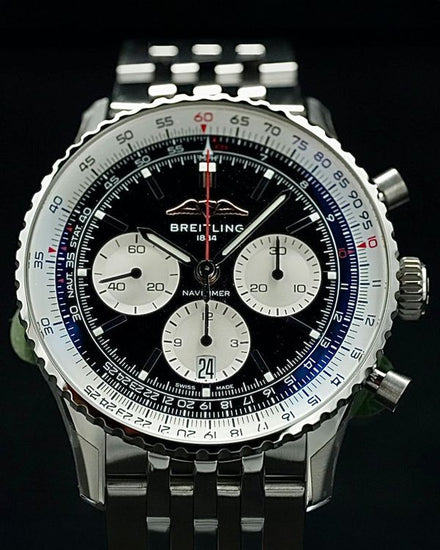2026 Breitling Navitimer B01 Chronograph 43MM Black Dial Steel Bracelet (AB0138211B1A1)