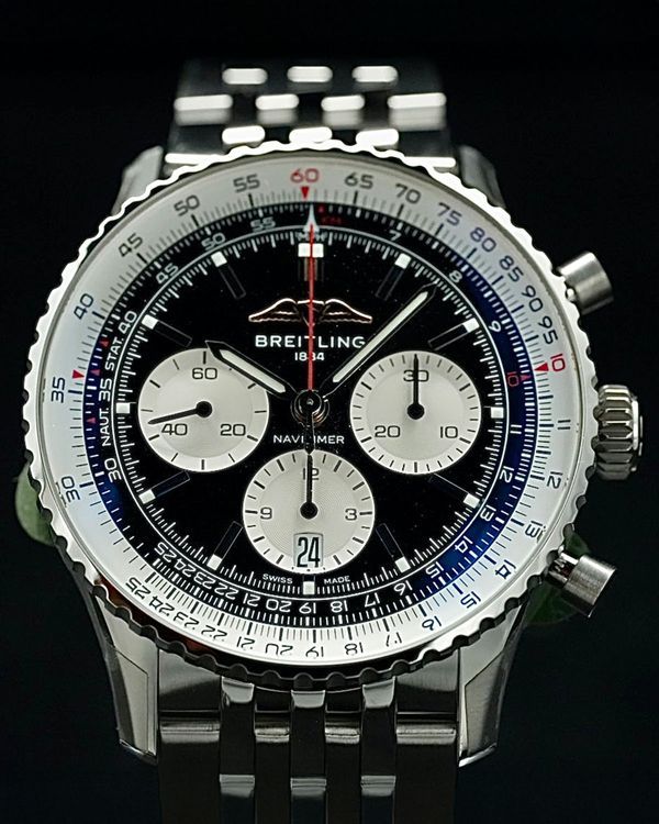 2026 Breitling Navitimer B01 Chronograph 43MM Black Dial Steel Bracelet (AB0138211B1A1)