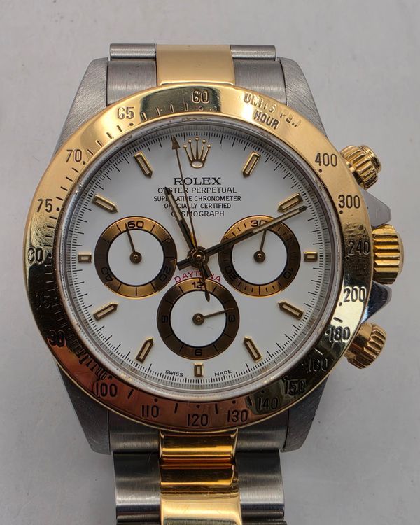 1999 Rolex Cosmograph Daytona 40MM White Dial Two-Tone Oyster Bracelet (16523)