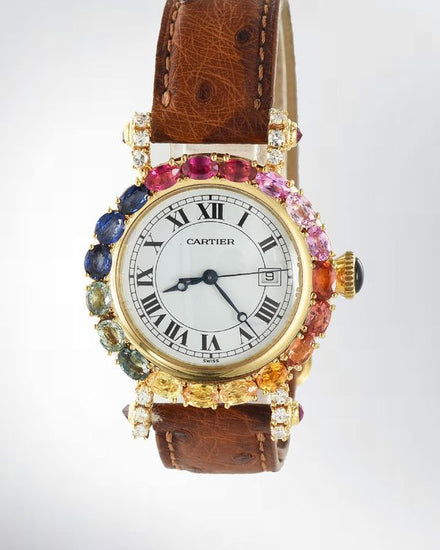Cartier Diabolo 32MM Quartz White Dial Leather Strap (1420)