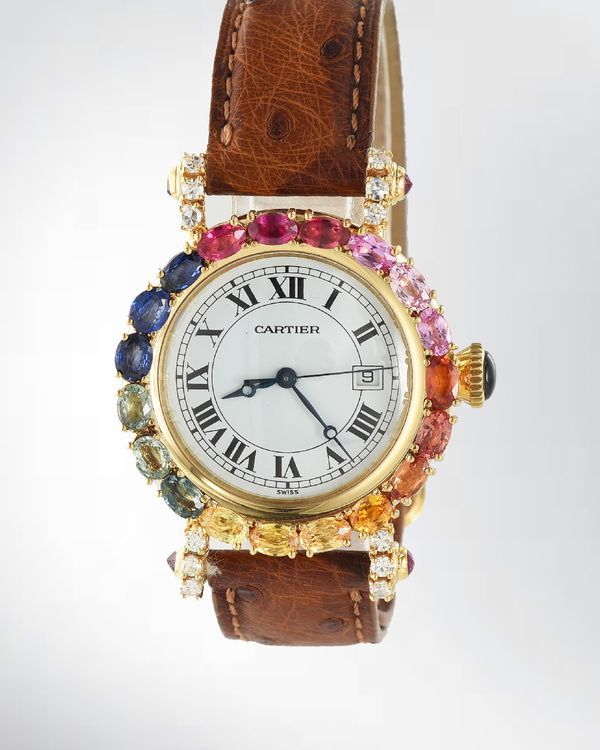 Cartier Diabolo 32MM Quartz White Dial Leather Strap (1420)