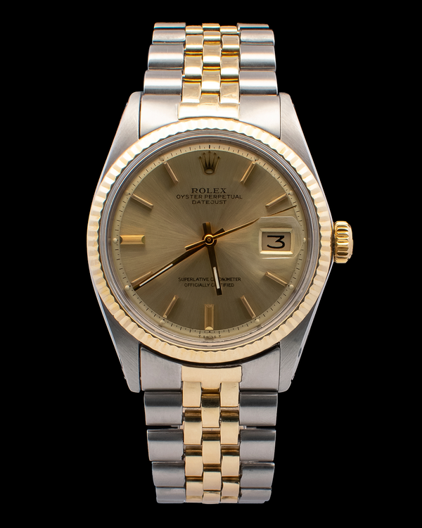1973 Rolex Datejust 36MM Champagne Dial Two-Tone Jubilee Bracelet (1601)