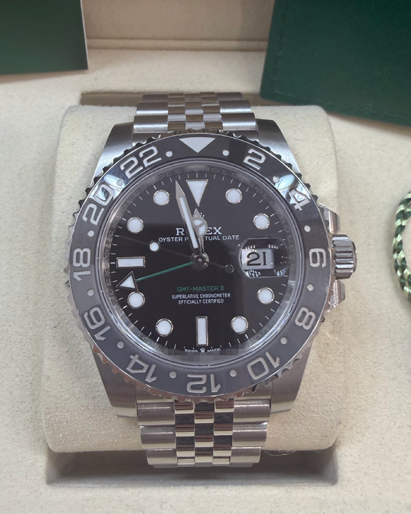 2026 Rolex GMT-Master II "Bruce Wayne" 40MM Black Dial Jubilee Bracelet (126710GRNR)
