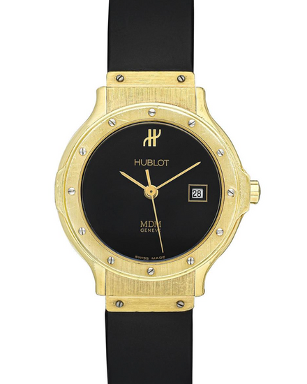 Hublot Classic MDM 28MM Quartz Black Dial Rubber Strap (13913)