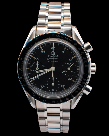 Omega Speedmaster Reduced 39MM Black Dial Steel Bracelet (3510.50.00)