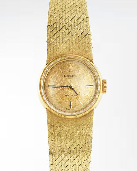 1972 Rolex Vintage 18.5MM Yellow Gold Dial Yellow Gold Bracelet (2637)