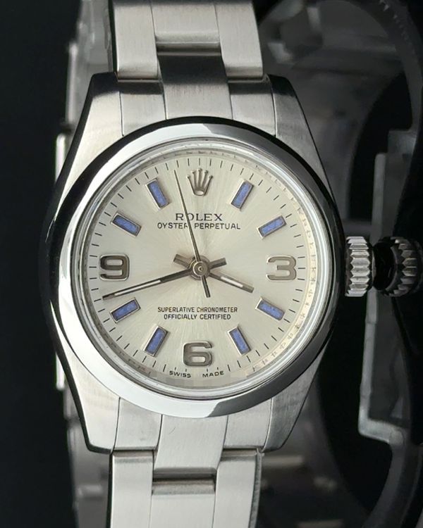 2010 Rolex Oyster Perpetual 26MM Silver Dial Oyster Bracelet (176200)