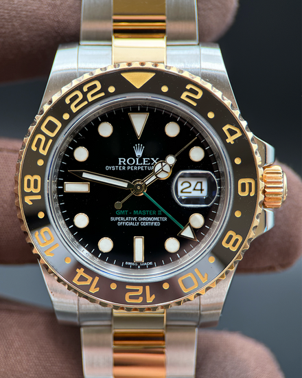 Rolex GMT-Master II 40MM Black Dial Two-Tone Oyster Bracelet (116713LN)
