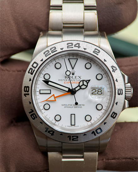 2015 Rolex Explorer II "Polar" 42MM White Dial Oyster Bracelet (216570)