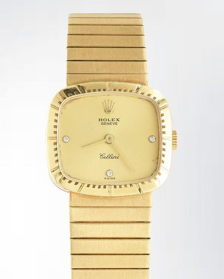 Rolex Cellini 22MM Champagne Dial Yellow Gold Bracelet (4018)