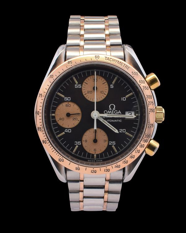 Omega Speedmaster 39MM Black Dial Two-Tone Bracelet (3316.50)