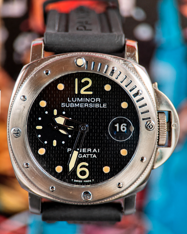 No Reserve - 2004 Panerai Luminor Submersible Regatta "Laureus World Sports Awards" L.E. 44MM Black Dial Rubber Strap (PAM00199)