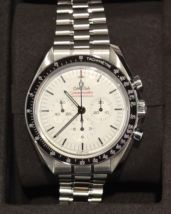 2026 Omega Speedmaster Professional Moonwatch 42MM White Dial Steel Bracelet (310.30.42.50.04.001)