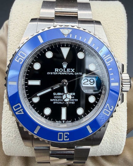 2022 Rolex Submariner Date "Cookie Monster" 41MM Black Dial White Gold Oyster Bracelet (126619LB)
