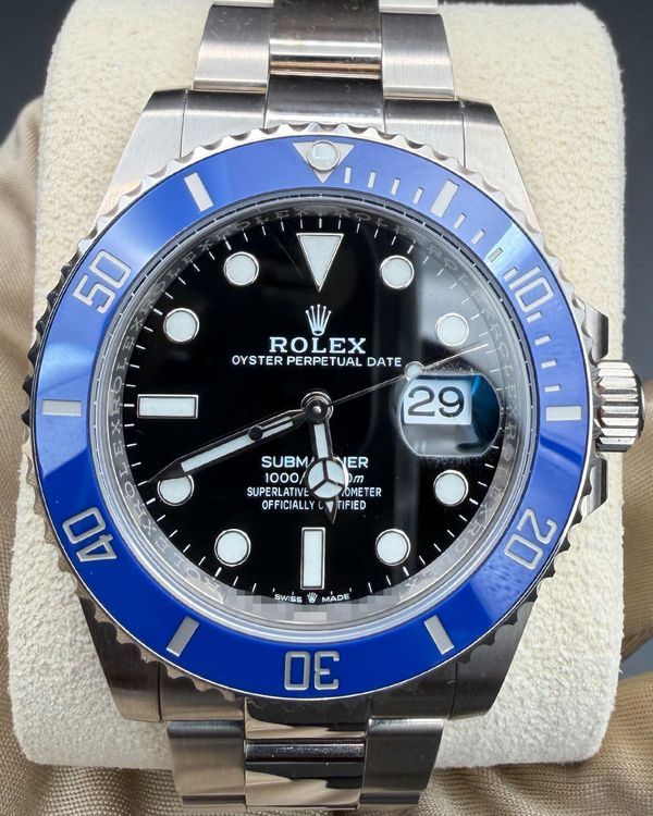 2022 Rolex Submariner Date "Cookie Monster" 41MM Black Dial White Gold Oyster Bracelet (126619LB)