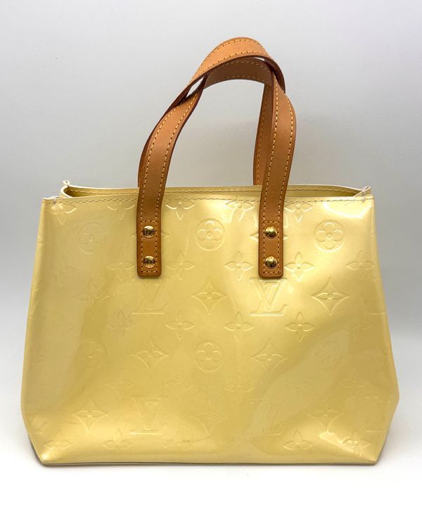 Louis Vuitton Monogram Vernis Reade PM Tote Bag  9.1 x 7.1 x 3.7 Leather Gold-Tone Hardware Leather Strap (M10095)