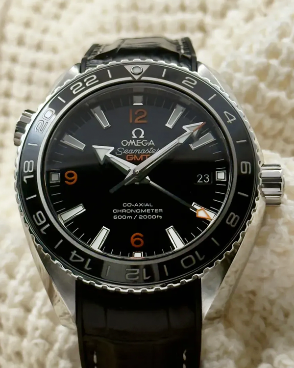 2019 Omega Seamaster Planet Ocean 600M 43.5MM Black Dial Leather Strap (232.32.44.22.01.002)