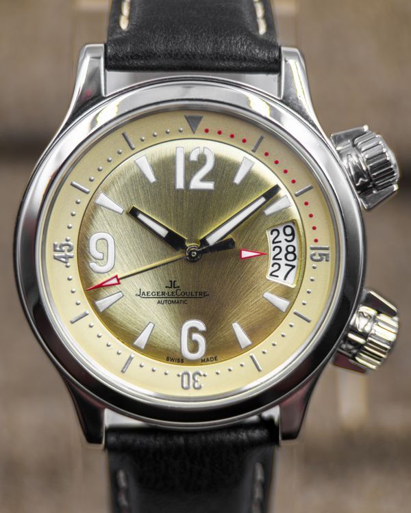 No Reserve - Jaeger-LeCoultre Master Compressor 37MM Green Dial Aftermarket Leather Strap (148.8.60)