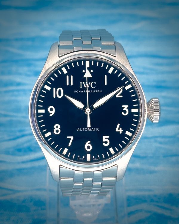 2024 IWC Schaffhausen Pilot 43MM Blue Dial Steel Bracelet (IW329304)