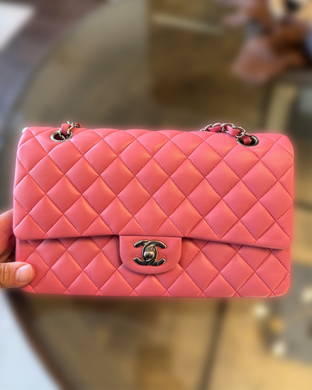 Chanel Small Rectangle Shoulder Bag Leather Gold-Tone Hardware Leather Strap (Caviar Quilted)
