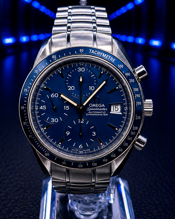 No Reserve - Omega Speedmaster Day-Date 40MM Blue Dial Steel Bracelet (3212.80.00)